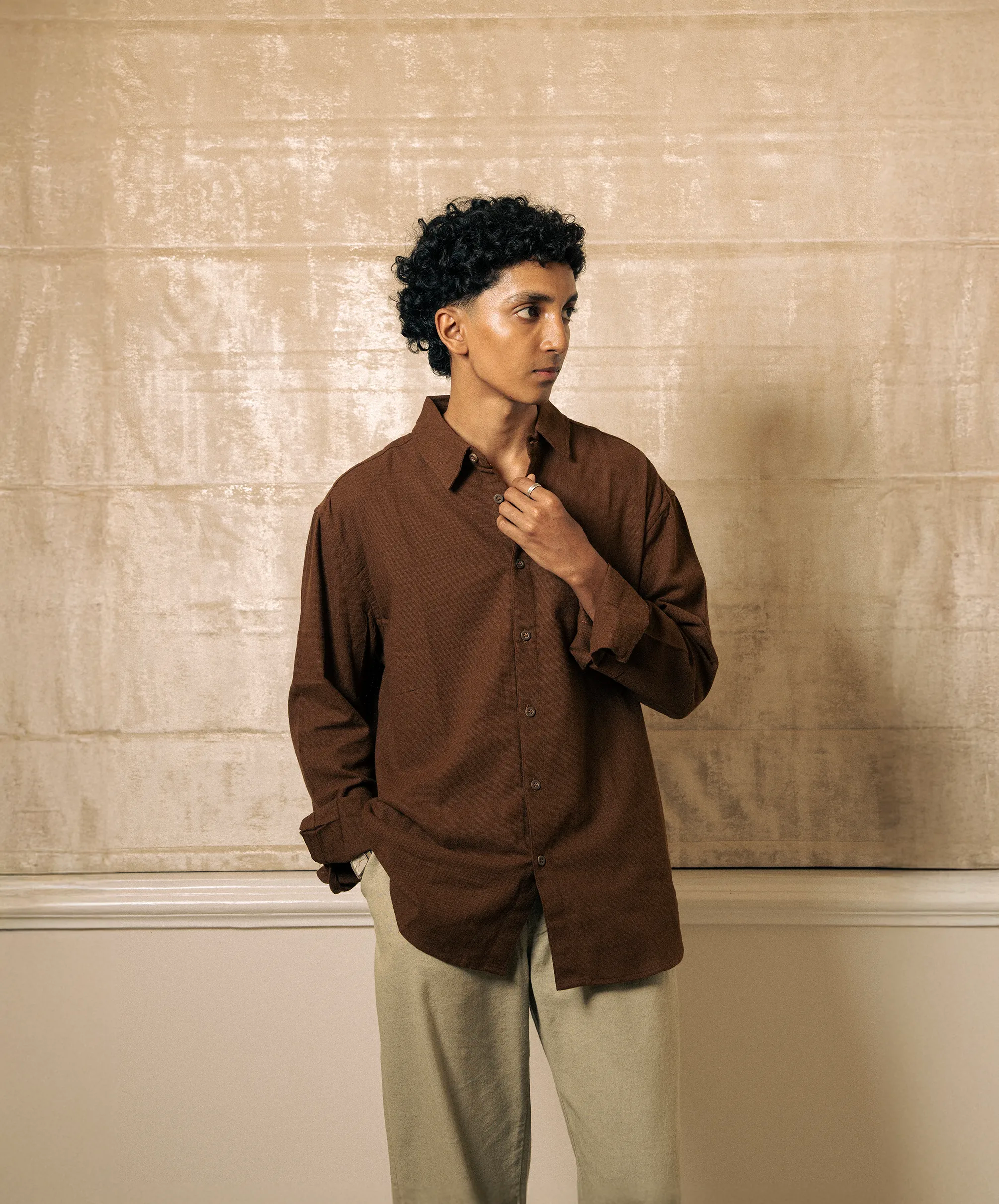 PLAIN REGULAR FIT MOKLINO SHIRT