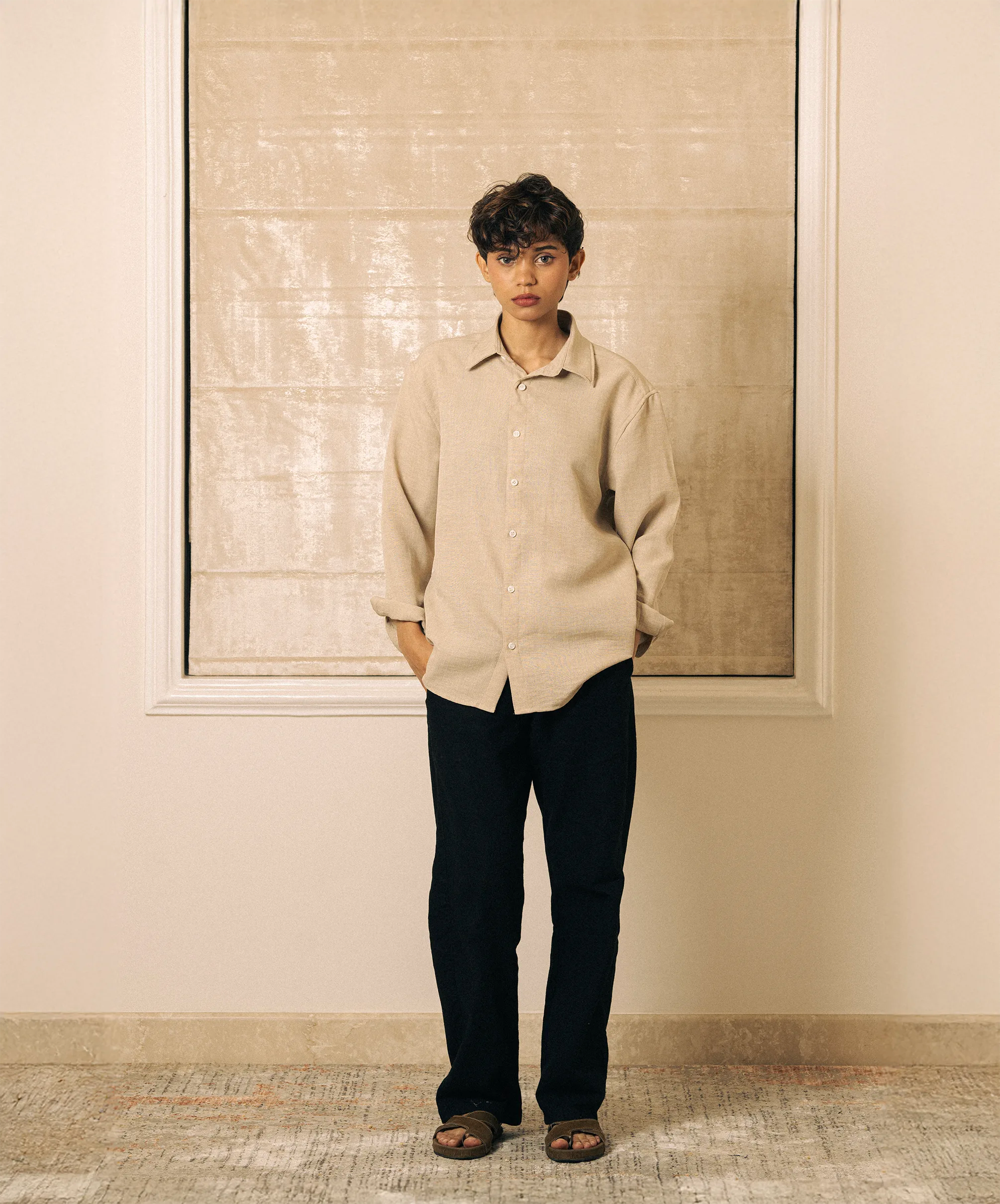 PLAIN REGULAR FIT BURBERRY SHIRT