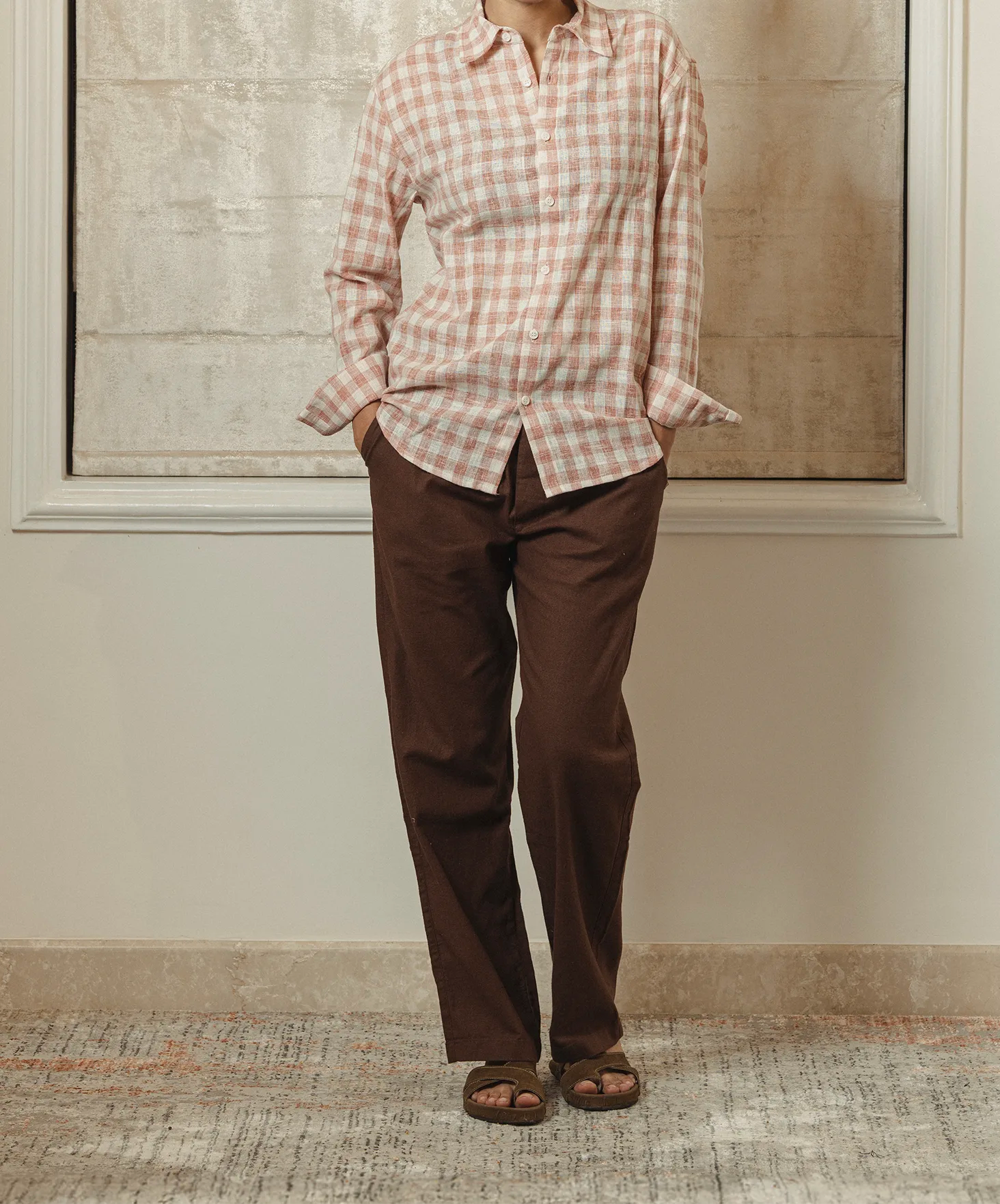 RELAXED FIT LINEN TROUSER