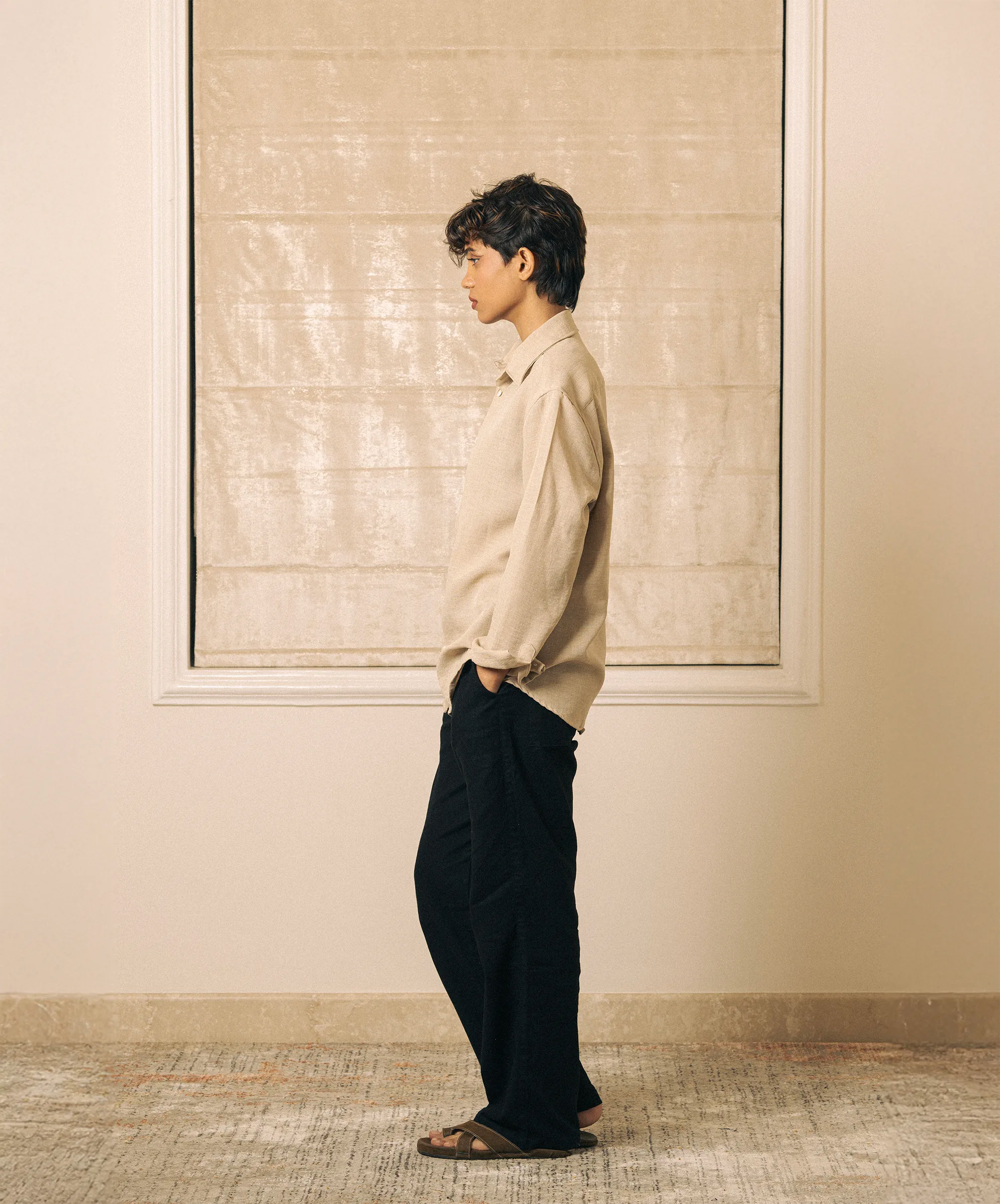 PLAIN REGULAR FIT BURBERRY SHIRT