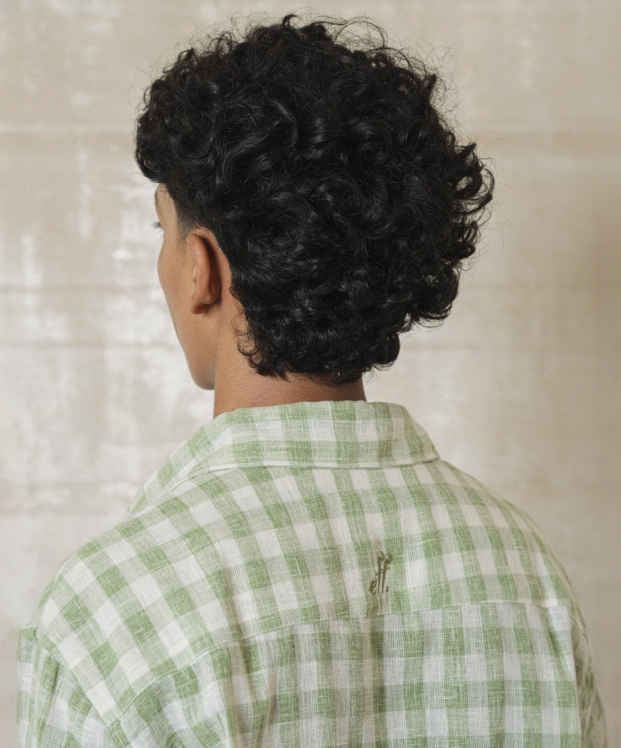 CHECKED REGULAR FIT LINEN SHIRT