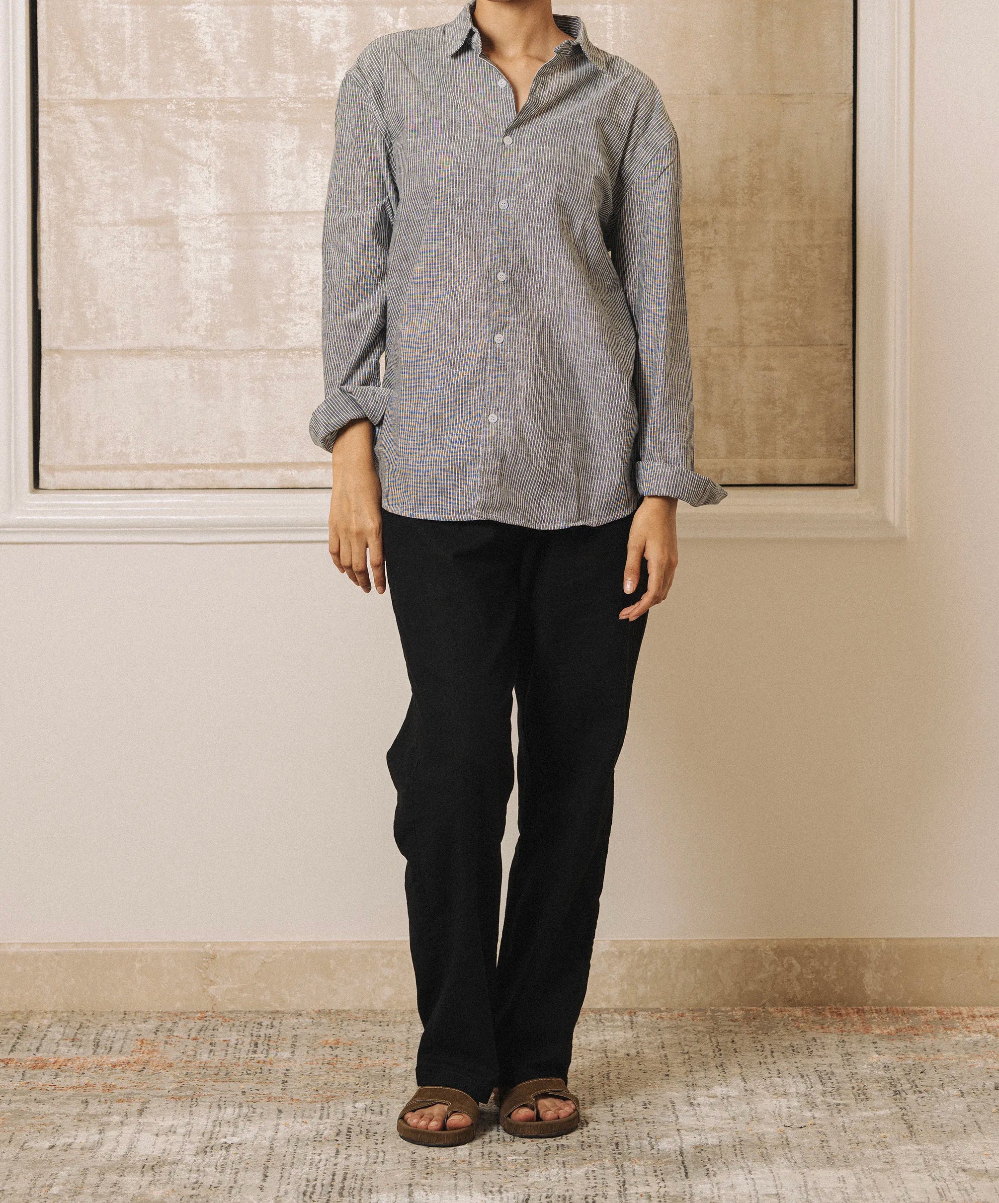 RELAXED FIT LINEN TROUSER