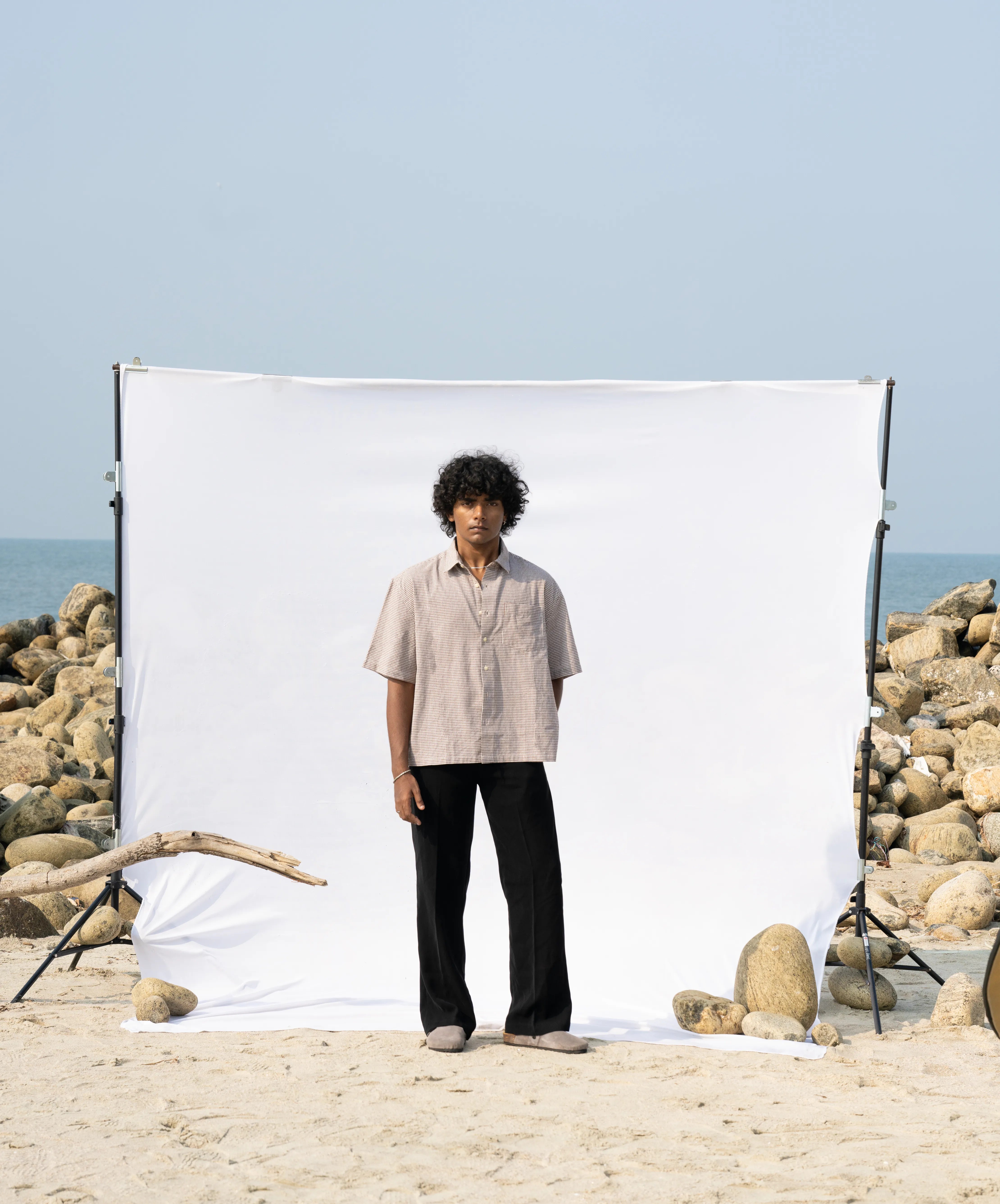 BOXY FIT CHECK SHIRT