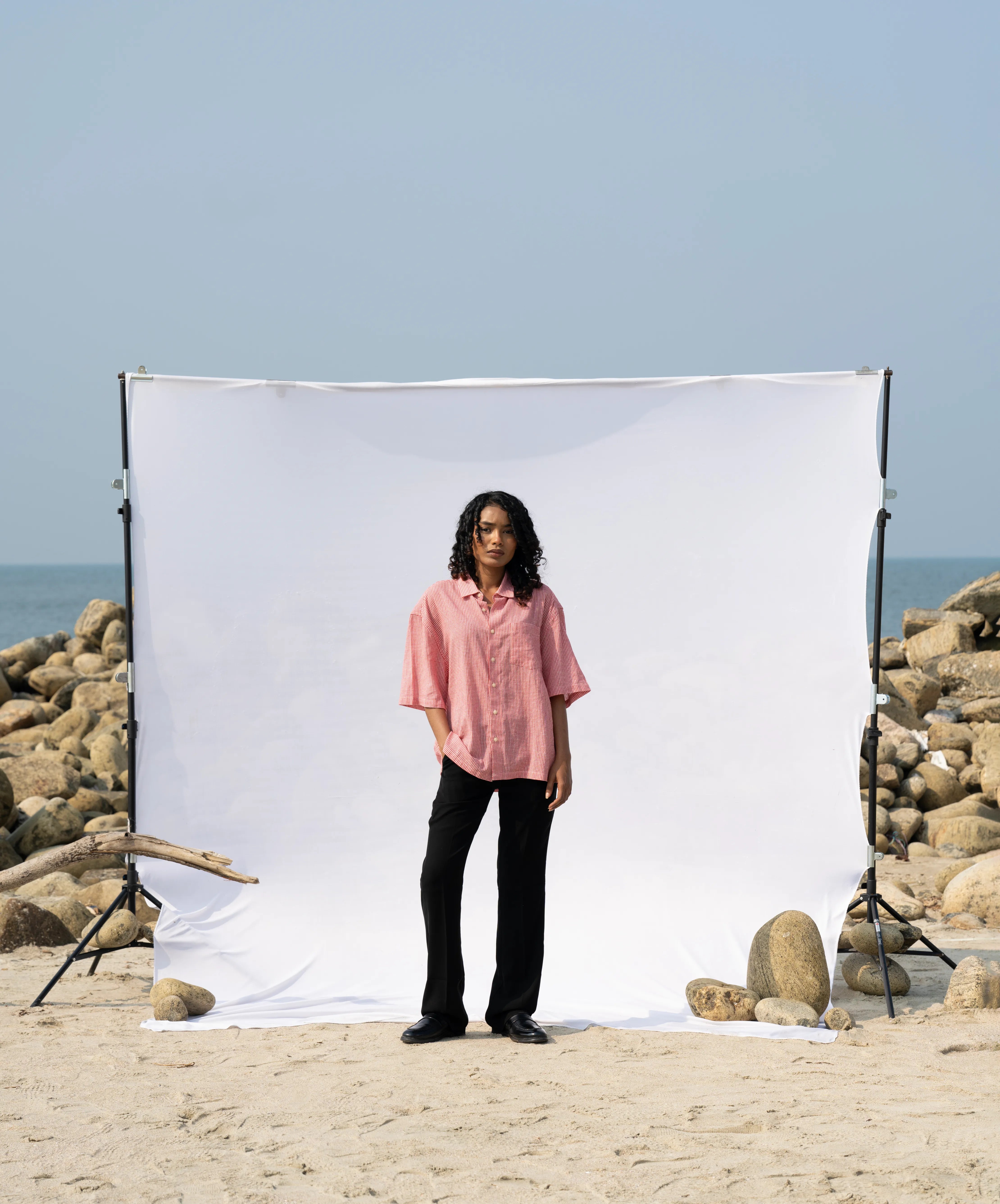 BOXY FIT CHECK SHIRT