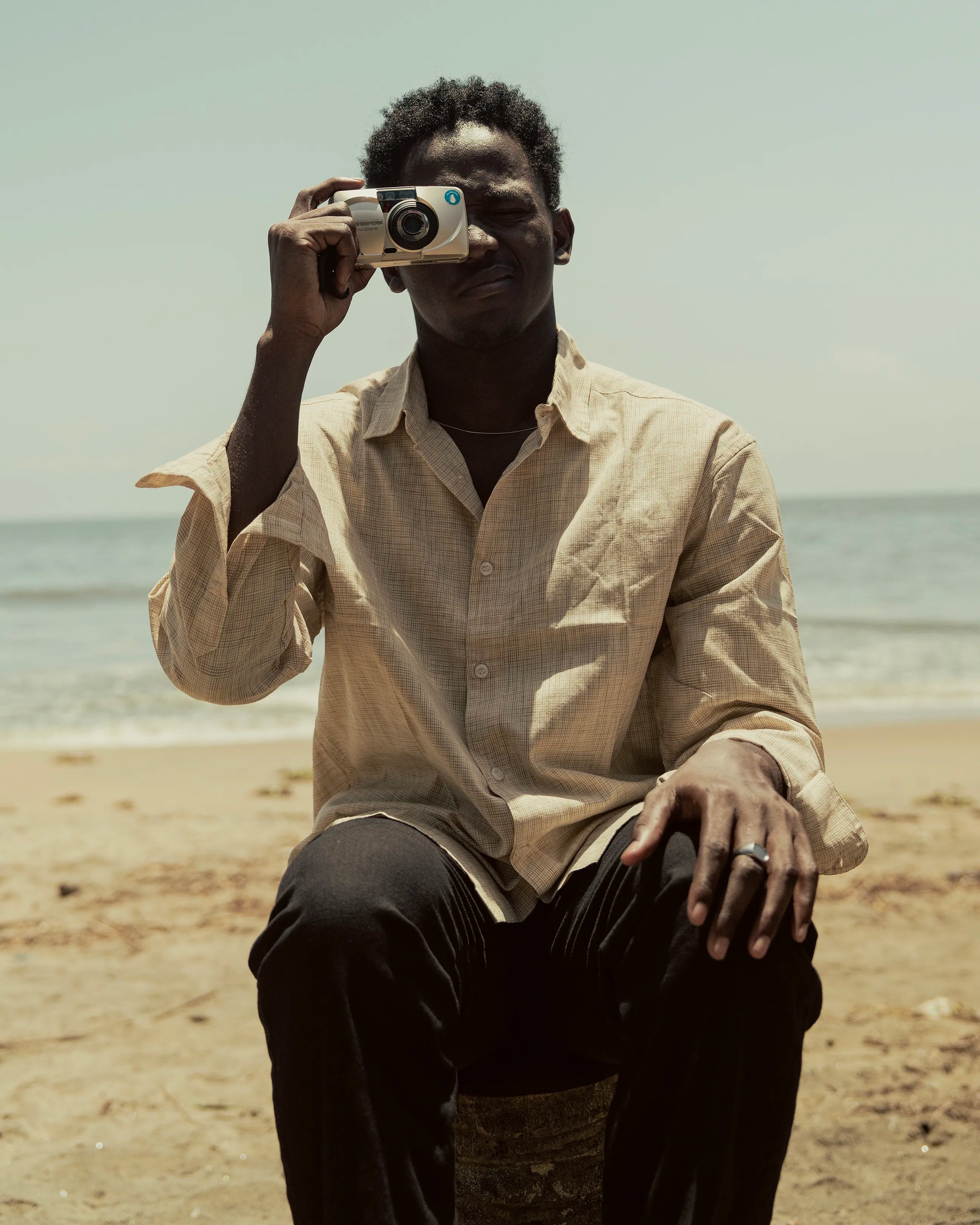 CHECK LINEN REGULAR FIT SHIRT