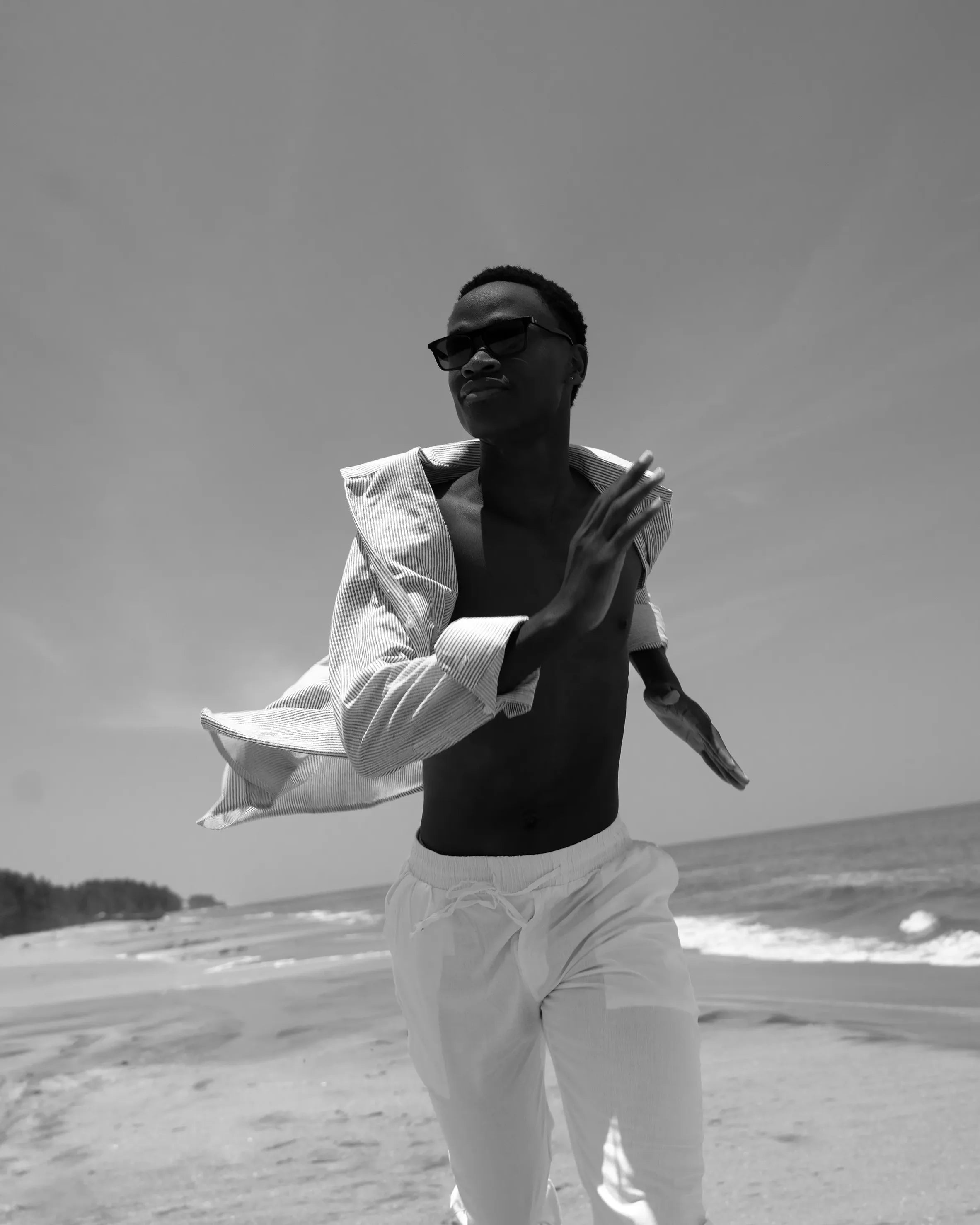 WHITE LINEN TROUSERS REGULAR FIT