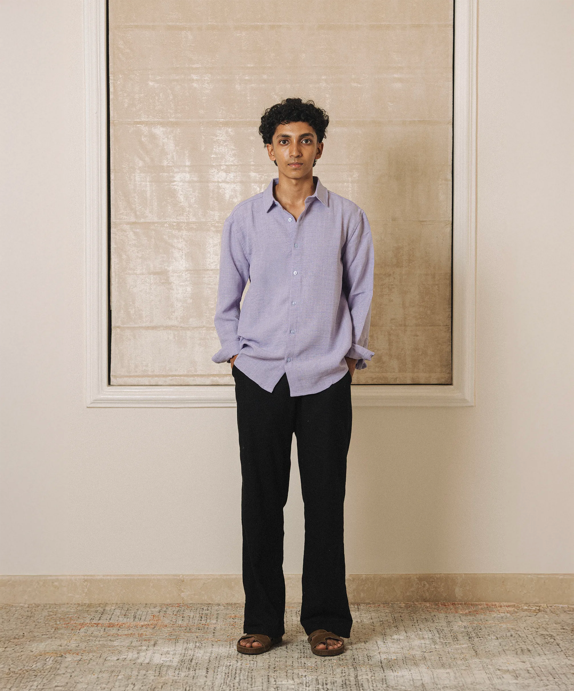 PLAIN REGULAR FIT BURBERRY SHIRT