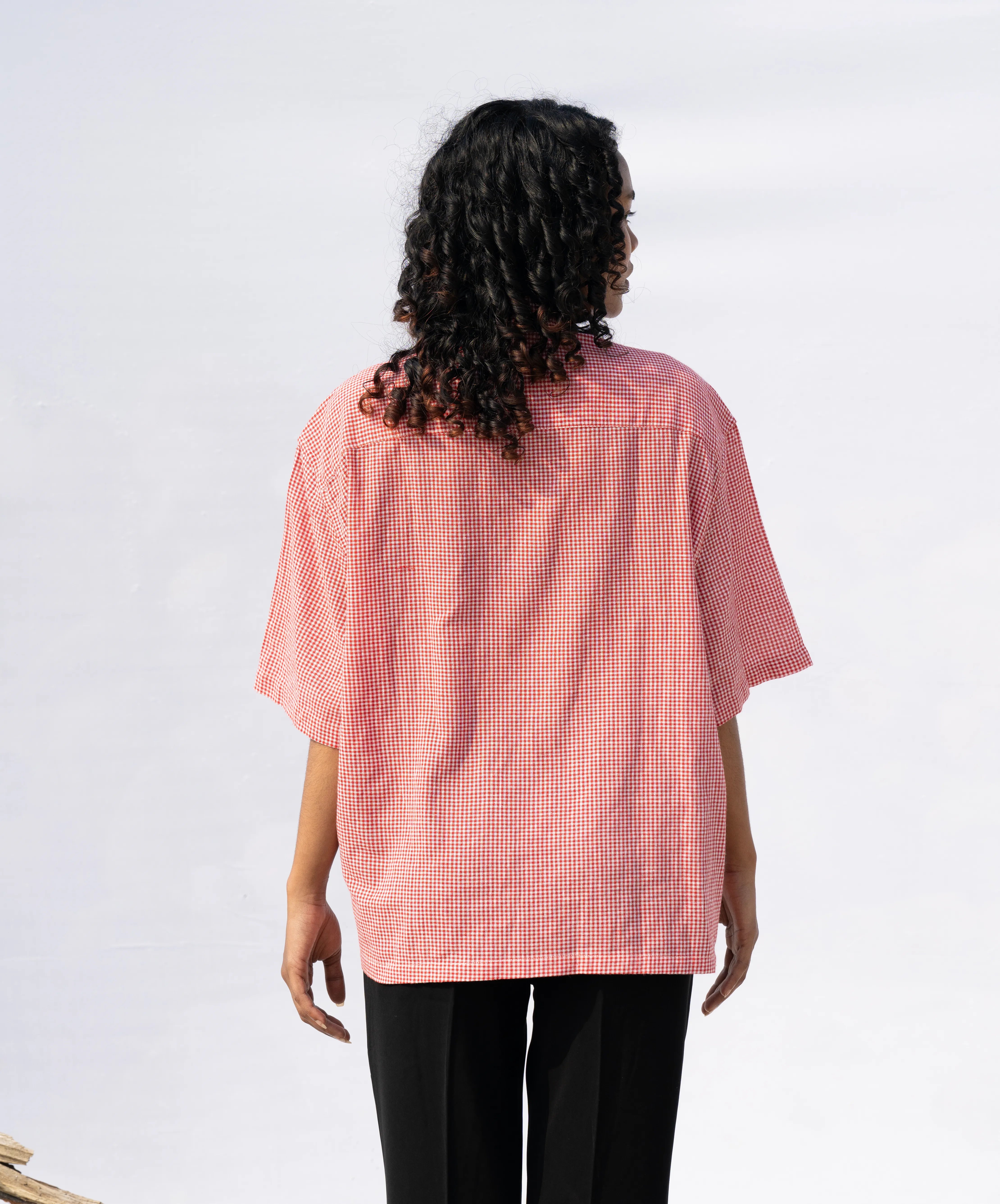 BOXY FIT CHECK SHIRT