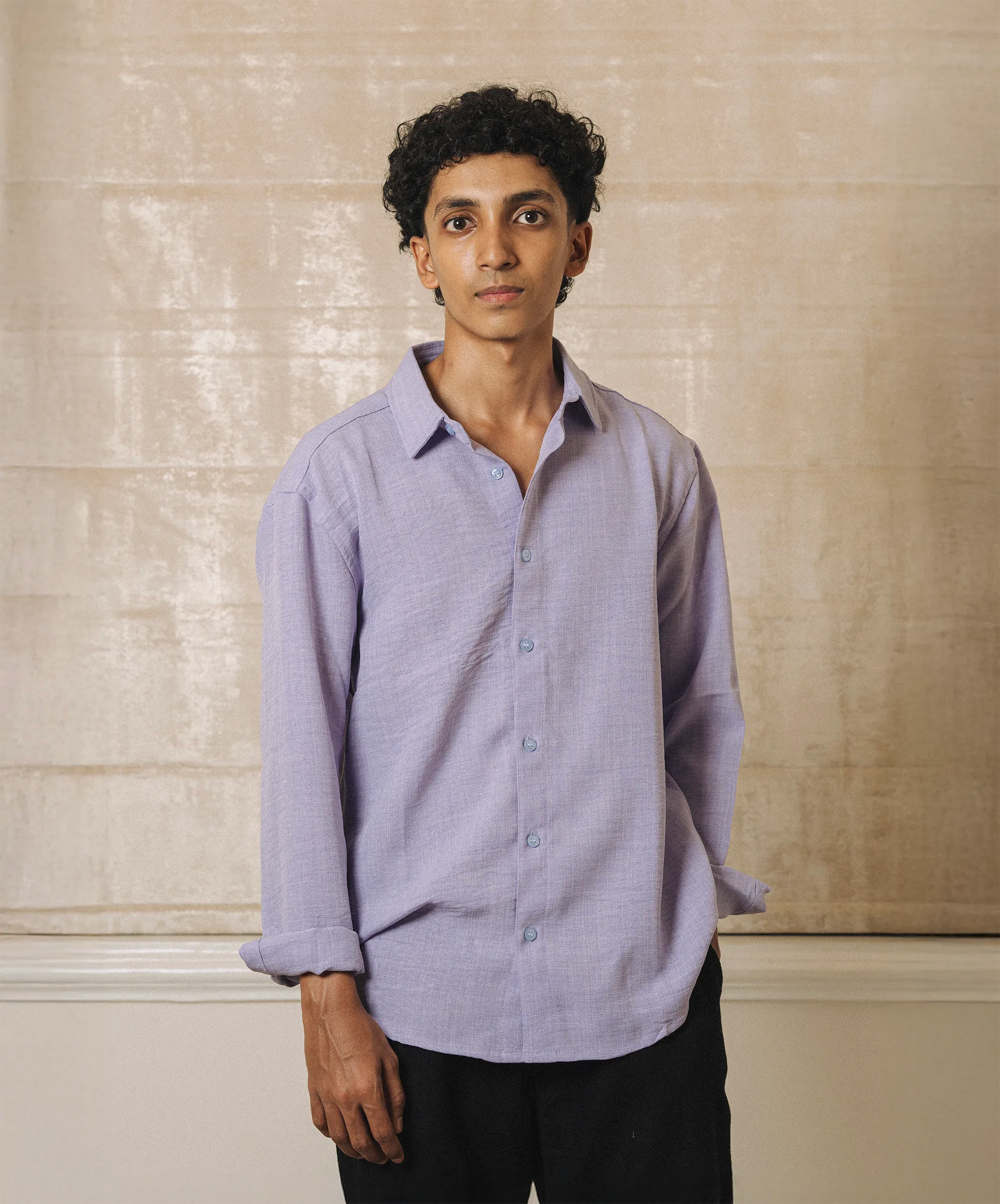 PLAIN REGULAR FIT BURBERRY SHIRT