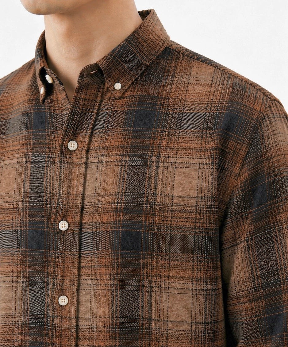 CHECKED FLANNEL SHIRT