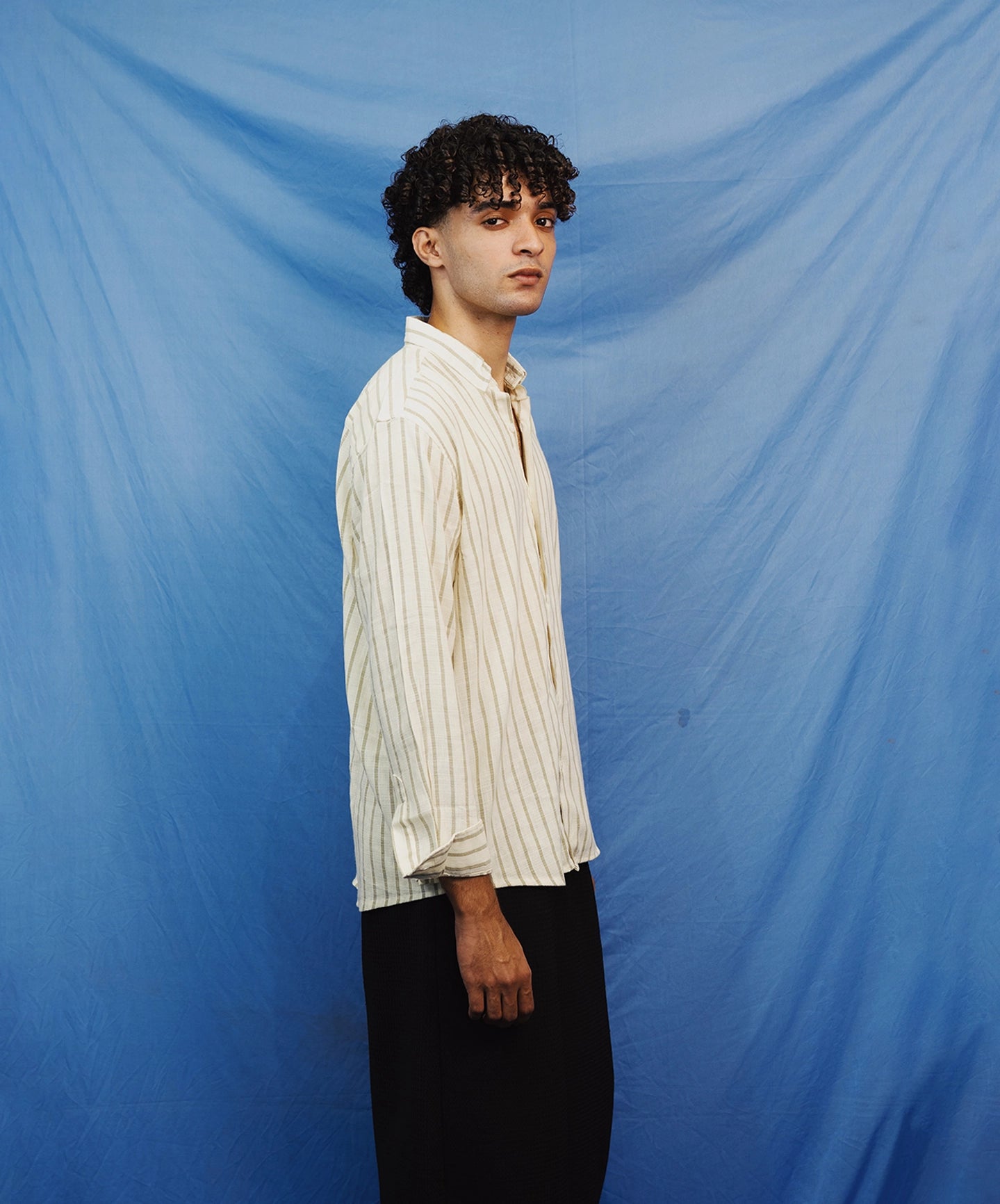 LINEN STRIPED SHIRT