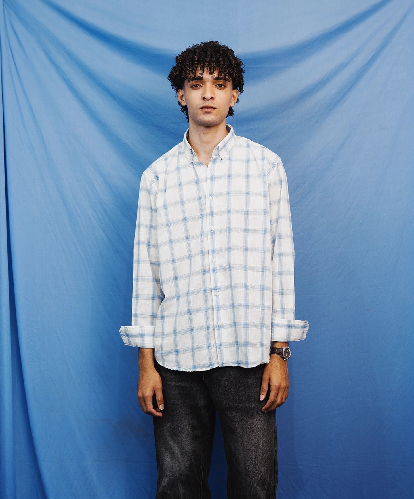 LINEN BLOCK SHIRT