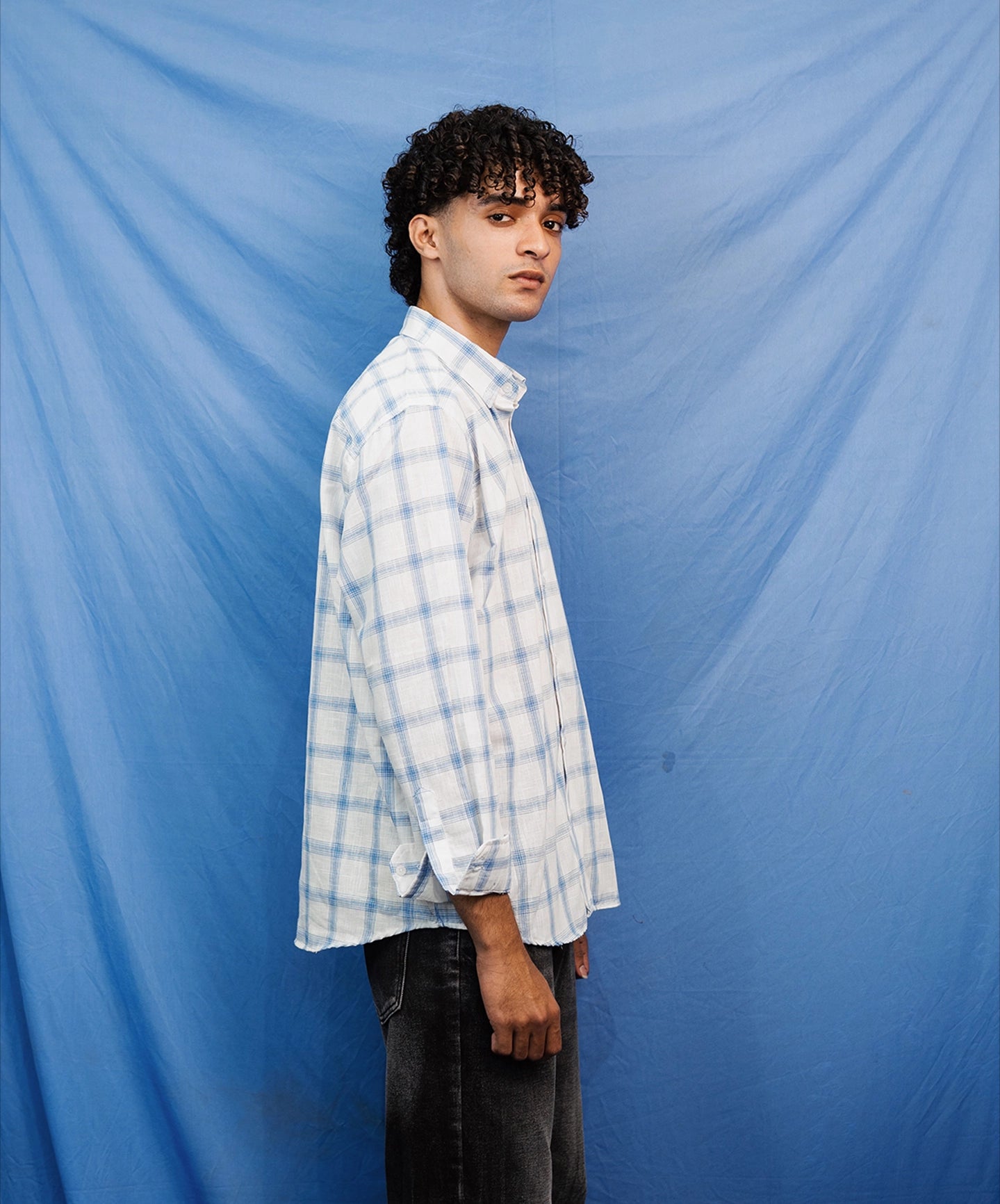 LINEN BLOCK SHIRT