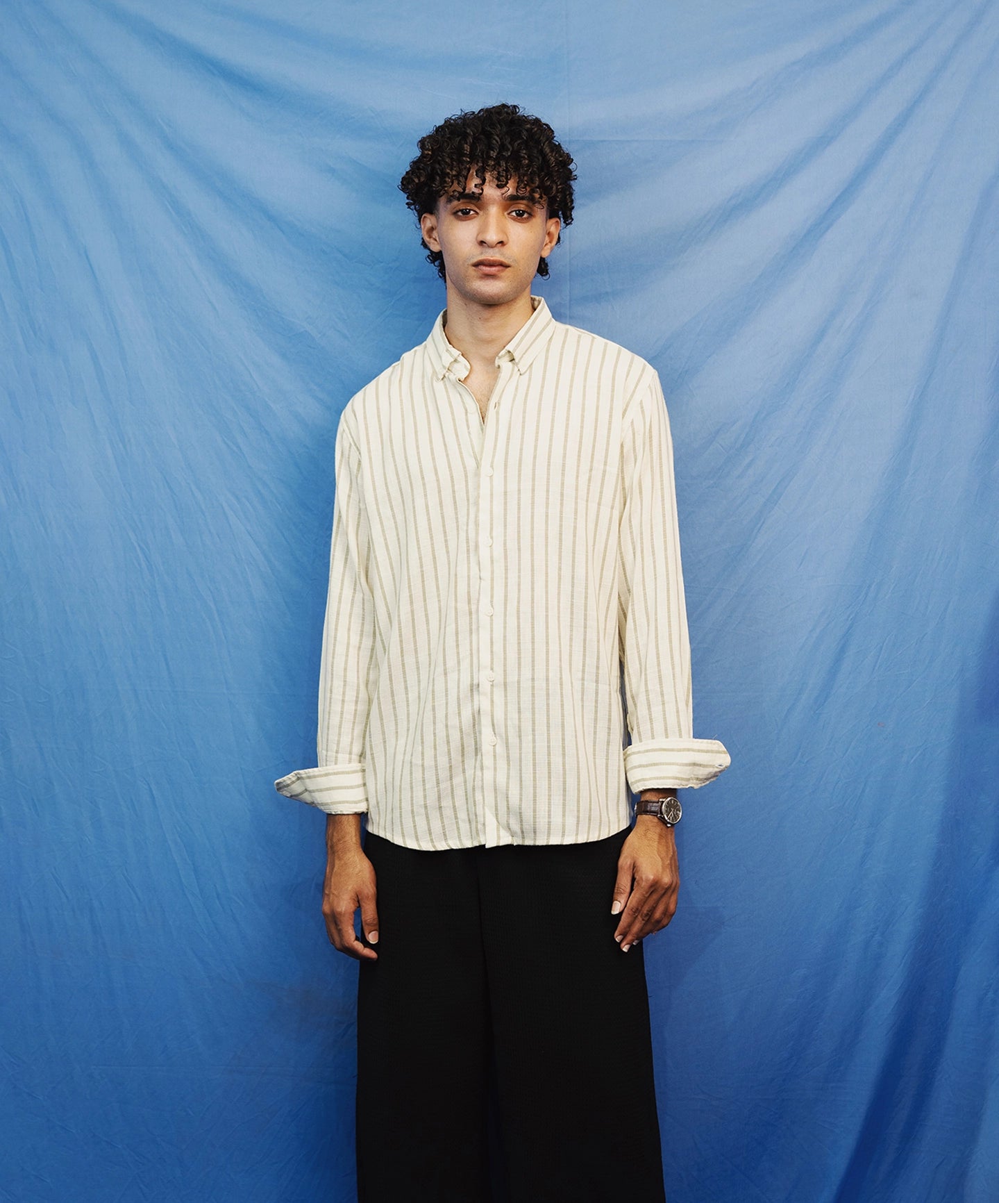 LINEN STRIPED SHIRT