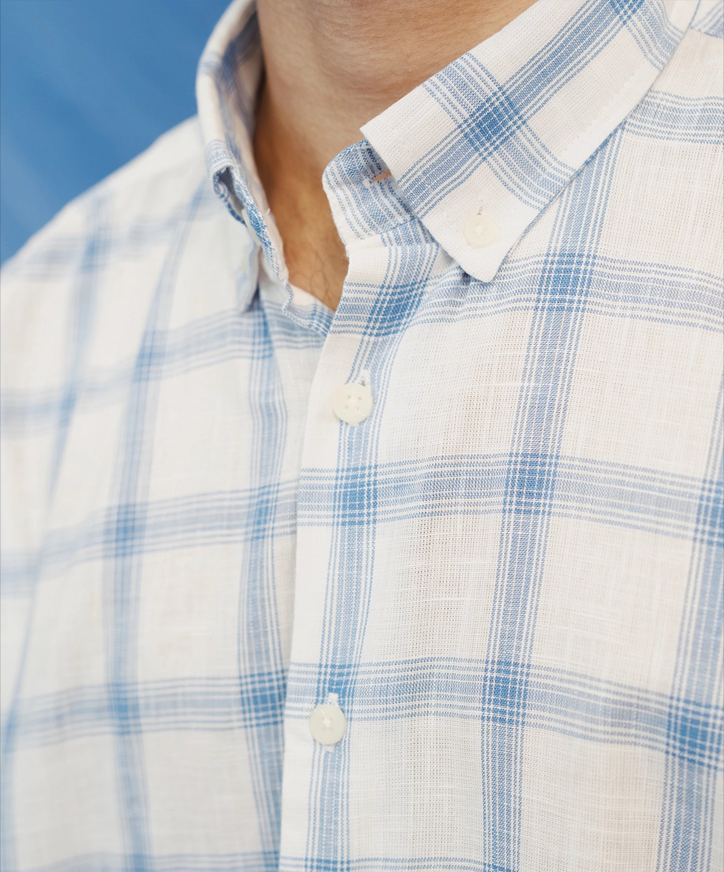 LINEN BLOCK SHIRT